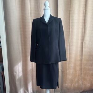 Armani Collezioni black skirt suit